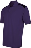 Tonix Men's Motivator Polyester Polo Shirt 1520 PURPLE/BLACK Pocket