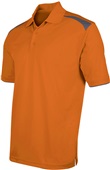 Tonix Men's Motivator Polyester Polo Shirt 1520 ORANGE/GRAPHITE Pocket