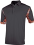 Tonix Men's Leader Digi Camo Polyester Polo Shirt 1530 BLACK/DIGITAL ORANGE Pocket