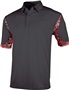 Tonix Men's Leader Digi Camo Polyester Polo Shirt 1530 BLACK/DIGITAL SCARLET Pocket