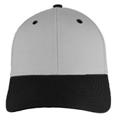OC Sports Mid to Low Crown Twill Cap GL-271 LT.GREY/BLACK Front