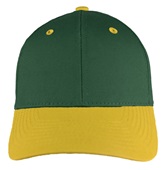 OC Sports Mid to Low Crown Twill Cap GL-271 DK.GREEN/GOLD Front