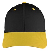 OC Sports Mid to Low Crown Twill Cap GL-271 BLACK/GOLD Front