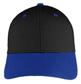 OC Sports Mid to Low Crown Twill Cap GL-271 BLACK/ROYAL Front