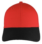 OC Sports Mid to Low Crown Twill Cap GL-271 RED/BLACK Front
