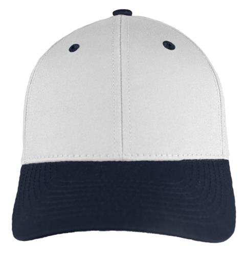 OC Sports Mid to Low Crown Twill Cap GL-271 WHITE/NAVY 