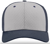 Richardson 495 Pro Mesh R-Flex Baseball Caps (ALTERN.) GREY FRONT PANEL/NAVY VISOR/NAVY BACK Front