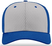 Richardson 495 Pro Mesh R-Flex Baseball Caps (ALTERN.) GREY FRONT PANEL/ROYAL VISOR/ROYAL BACK Front