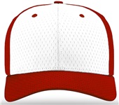 Richardson 495 Pro Mesh R-Flex Baseball Caps (ALTERN.) WHITE FRONT PANEL/RED VISOR/RED BACK Front