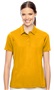 Team 365 Ladies Charger Performance Polo Shirt SPORT ATHLETIC GOLD Pocket