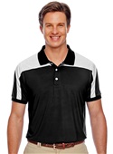 Team 365 Mens Victor Performance Polo Shirt BLACK Pocket
