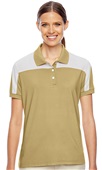 Team 365 Ladies Victor Performance Polo Shirt SPORT VEGAS GOLD Pocket