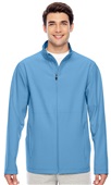 Team 365 Mens Leader Soft Shell Jacket SPORT LIGHT BLUE Pocket