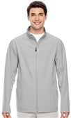 Team 365 Mens Leader Soft Shell Jacket SPORT SILVER Pocket