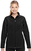 Team 365 Ladies Leader Soft Shell Jacket BLACK Pocket