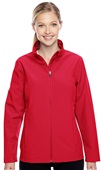 Team 365 Ladies Leader Soft Shell Jacket SPORT RED Pocket