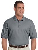 Devon & Jones Mens Pima Pique Short-Sleeve Polo GRAPHITE Pocket