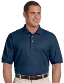 Devon & Jones Mens Pima Pique Short-Sleeve Polo NAVY Pocket