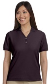 Devon & Jones Ladies Pima Pique Y-Collar Polo ESPRESSO Pocket
