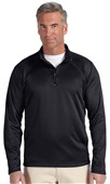 Devon & Jones Mens Stretch Tech-Shell 1/4 Jacket BLACK Pocket