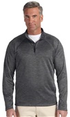 Devon & Jones Mens Stretch Tech-Shell 1/4 Jacket DARK GREY HEATHER Pocket