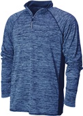 Baw Men's Dry-Tek 4 Runners 1/4 Zip Shirt NAVY Pocket