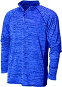Baw Men's Dry-Tek 4 Runners 1/4 Zip Shirt ROYAL Pocket