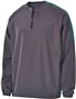 Holloway Adult Yth Bionic 1/4 Zip Pullover Jacket CARBON/DARK GREEN Pocket