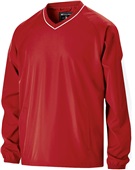 Holloway Adult Youth Bionic Windshirt SCARLET/WHITE Pocket