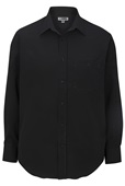 Edwards Mens Batiste Dress Shirt 1292 010 BLACK Pocket