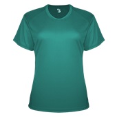 Badger Women/Girls B-Core S/S Performance Tee TEAL Front