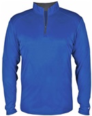 Badger Sport Adult/Youth 1/4 Zip Pullover Shirt ROYAL/GRAPHITE Pocket