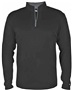 Badger Sport Adult/Youth 1/4 Zip Pullover Shirt BLACK/GRAPHITE Pocket