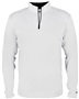 Badger Sport Adult/Youth 1/4 Zip Pullover Shirt WHITE/GRAPHITE Pocket