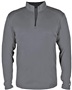 Badger Sport Adult/Youth 1/4 Zip Pullover Shirt GRAPHITE/BLACK Pocket