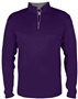 Badger Sport Adult/Youth 1/4 Zip Pullover Shirt PURPLE/GRAPHITE Pocket