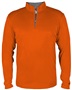 Badger Sport Adult/Youth 1/4 Zip Pullover Shirt BURNT ORANGE/GRAPHITE Pocket