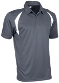 Tonix Adult Spirit Polo Shirt 1610 GREY/WHITE Pocket
