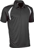 Tonix Adult Spirit Polo Shirt 1610 BLACK/WHITE Pocket