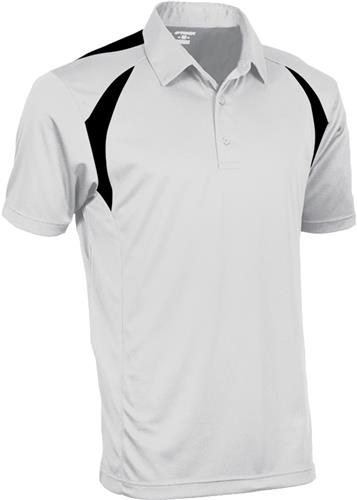 Tonix Adult Spirit Polo Shirt WHITE/BLACK 