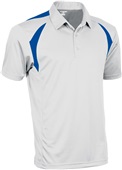 Tonix Adult Spirit Polo Shirt 1610 WHITE/ROYAL Pocket