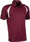Tonix Adult Spirit Polo Shirt 1610 CARDINAL/WHITE Pocket