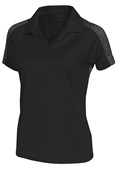 Tonix Ladies Focus Polo Shirt BLACK Pocket