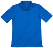 Zorrel Ladies Rockhurst Syntrel Tonal Stripe Jacquard Polo Shirt BLUE Pocket