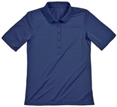 Zorrel Ladies Rockhurst Syntrel Tonal Stripe Jacquard Polo Shirt NAVY Pocket