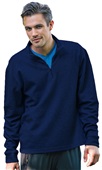 Zorrel Mens Woodford Tri-Reg 1/4 Zip Pullover ESTATE BLUE HEATHER Pocket