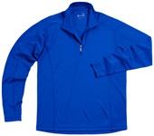 Zorrel Mens Boston Interlock 1/4 Zip Pullover ROYAL BLUE Pocket