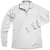 Zorrel Womens Boston 1/4 Zip Pull Over Top WHITE Pocket