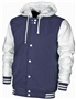Baw Adult Youth Letterman Varsity Jacket NAVY/WHITE Pocket