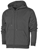 Baw Adult Youth Dry-Tek Full Zip Fleece HEATHER BLACK Pocket